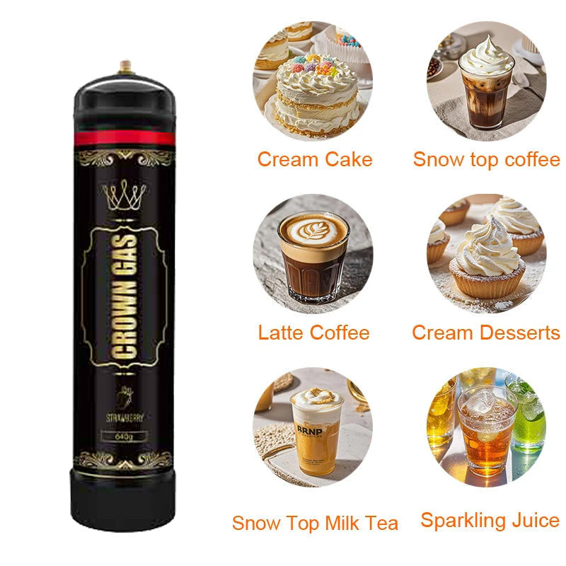 Strawberry Flavor Whipped Cream Charger 0.95L/640g (6pcs)